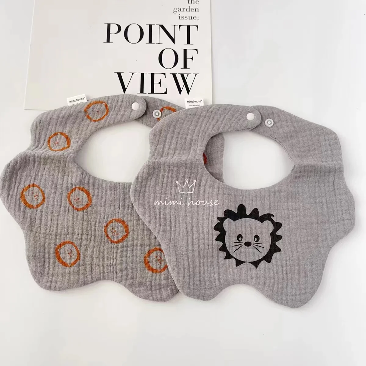 Baby Bib Waterproof Newborn Burp Cloths Cotton Girls and Boys Work Bibs Cute Print Soft Newborn Baby Gift Feeding Accessories