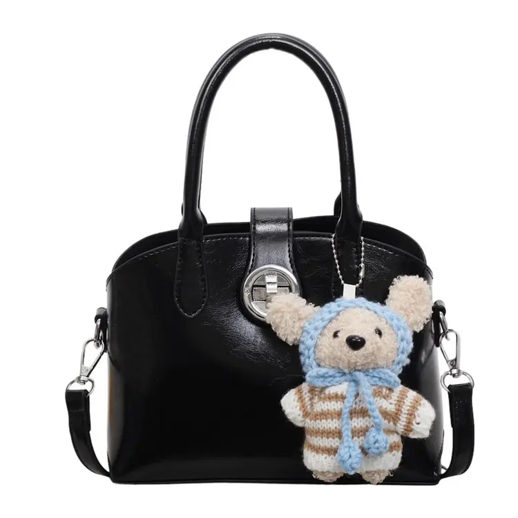 Simple Elegant Diaper Bags For Women: Luxury Leather Crossbody Bag With Letter Logo, Minimalist Vintage Fashionable Large Tote