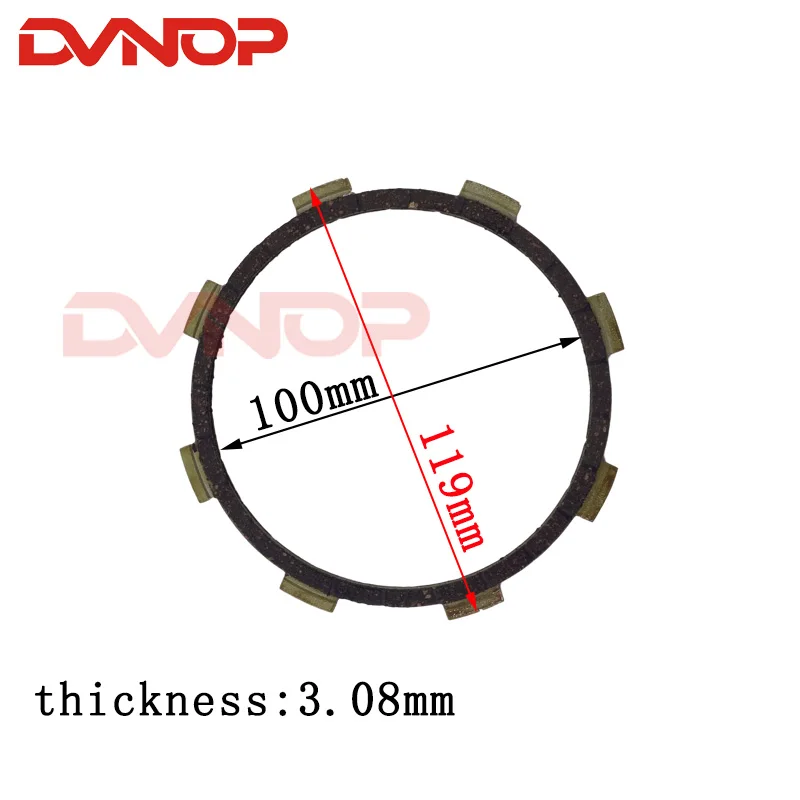 High Quality Clutch  6pcs Friction Plates Clutch Set For DD250 QJ250-3 CA250 Clutch snare 253FMM Engine clutch p