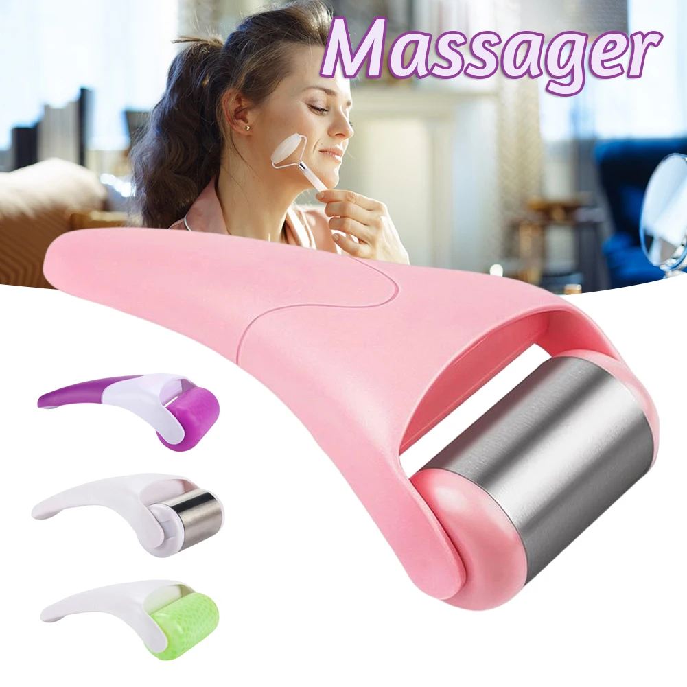 Ice Roller For Face Eyes Neck Massage Body Tighten Anti-wrinkles Skin Lifting Tool for Muscle Cold Therapy Masseur