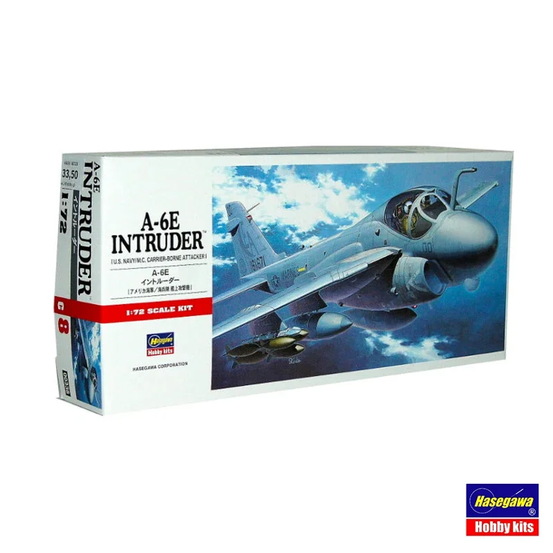 Hasegawa, Assembled Aircraft Model Kit 00338 American A-6E Intruder Attack Aircraft 1/72