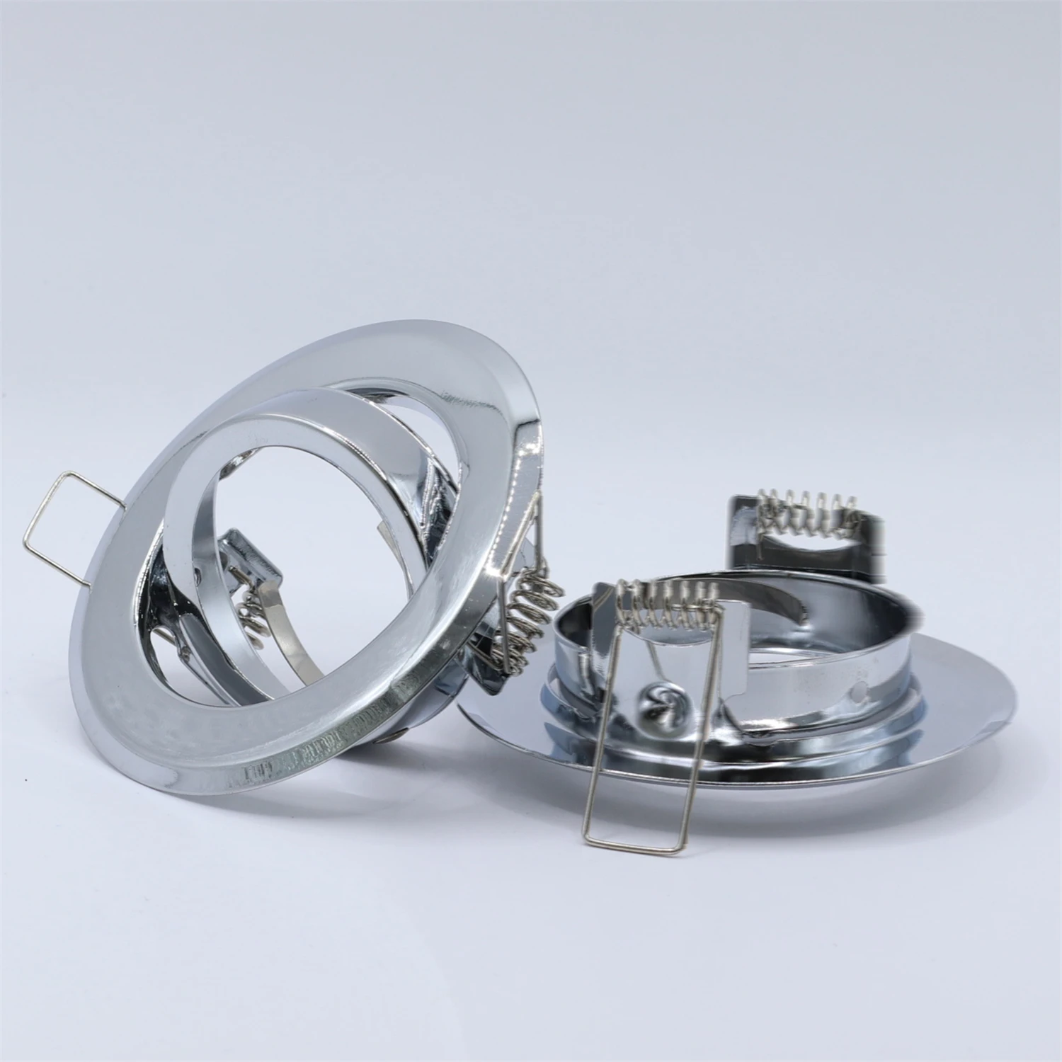 Chroom Interieur Ijzer Metaal Gu10 Mr16 Rond Gesneden Gat 62Mm Armatuur Frame Down Light Lamp