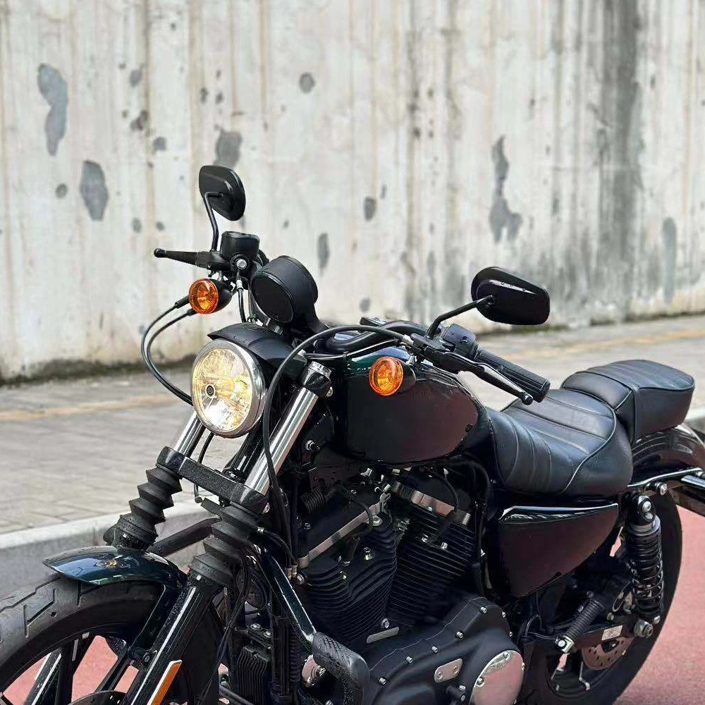 Zestaw sterowanie ręczne dźwigni sprzęgła hamulca czarny pasuje do Harley Sportster 883 Iron XL883N SuperLow XL883L XL1200T czterdzieści osiem