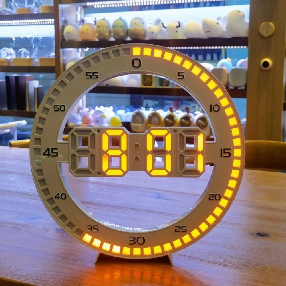 Simple Modern Led Digital Wall Clock Portable Jumping Seconds Silent Electronic Clock Wall Mounted Jump Second Clock Study Room