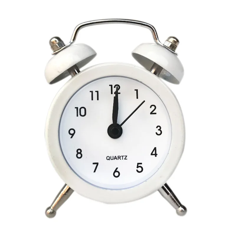 3 years warranty Quartz alarm clock creative novelty metal alarm clock 5 cm small Round alarm clock movement Decor