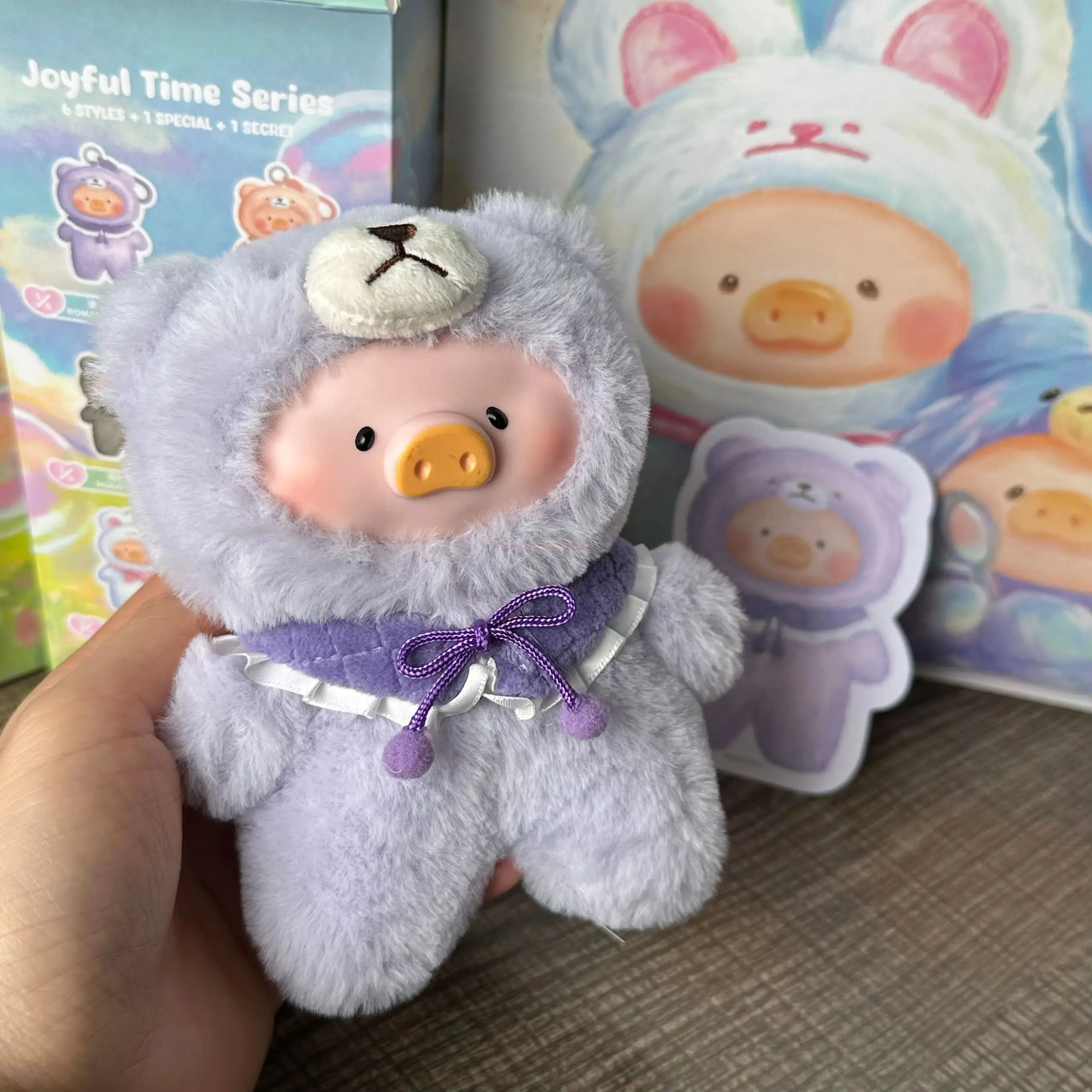 High Quality 1:1  Lulu The Piggy Joyful Time Series Blind Box Doll Toy Rabbit Cute Bunny Replica Mystery Gift Girl Birthday Gift