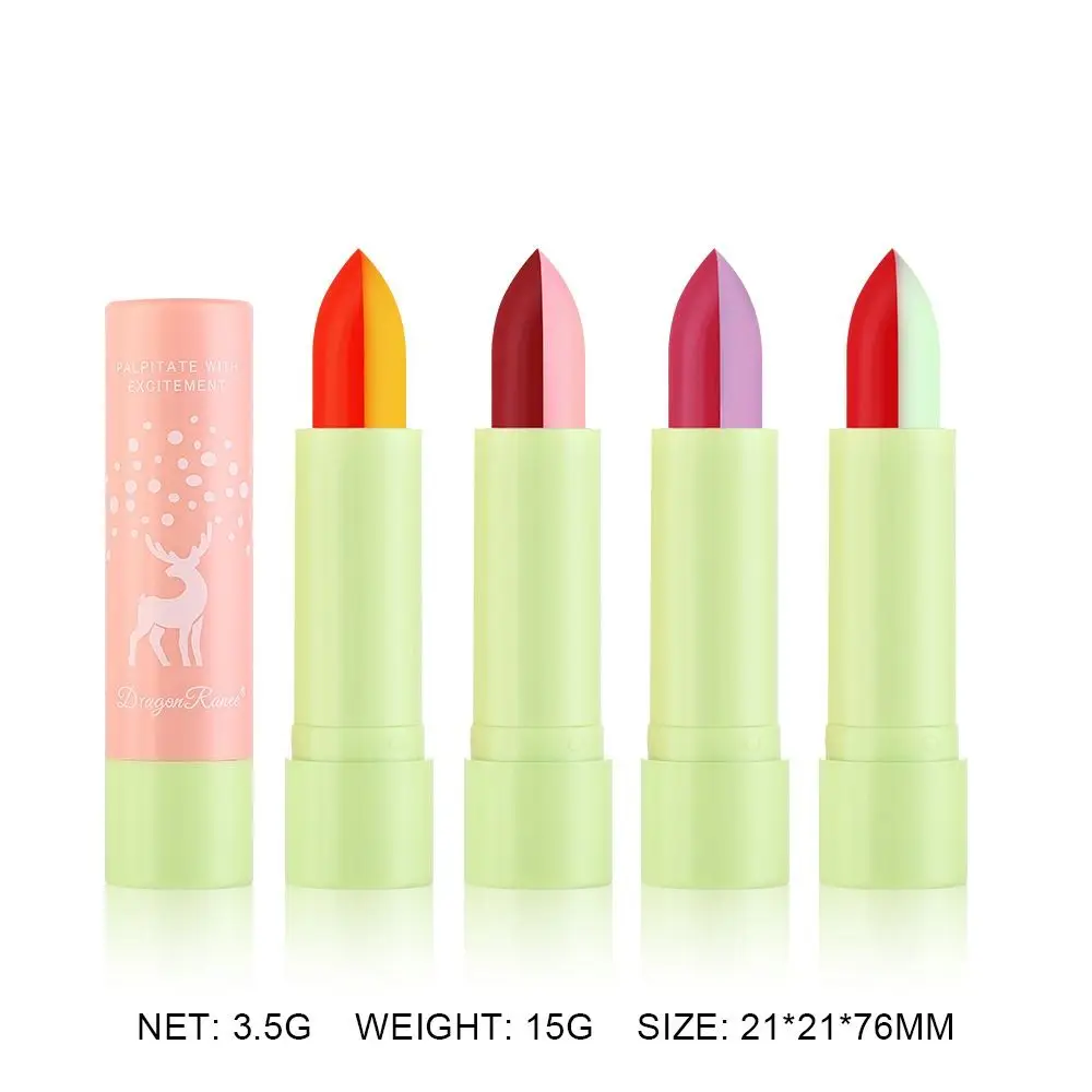 Glanzende Tweekleurige Lippenstift Glinstert Hydraterende Non-Stick Cup Lipgloss Waterdichte Lippenbalsem Langdurige Lip Tint Cosmetica