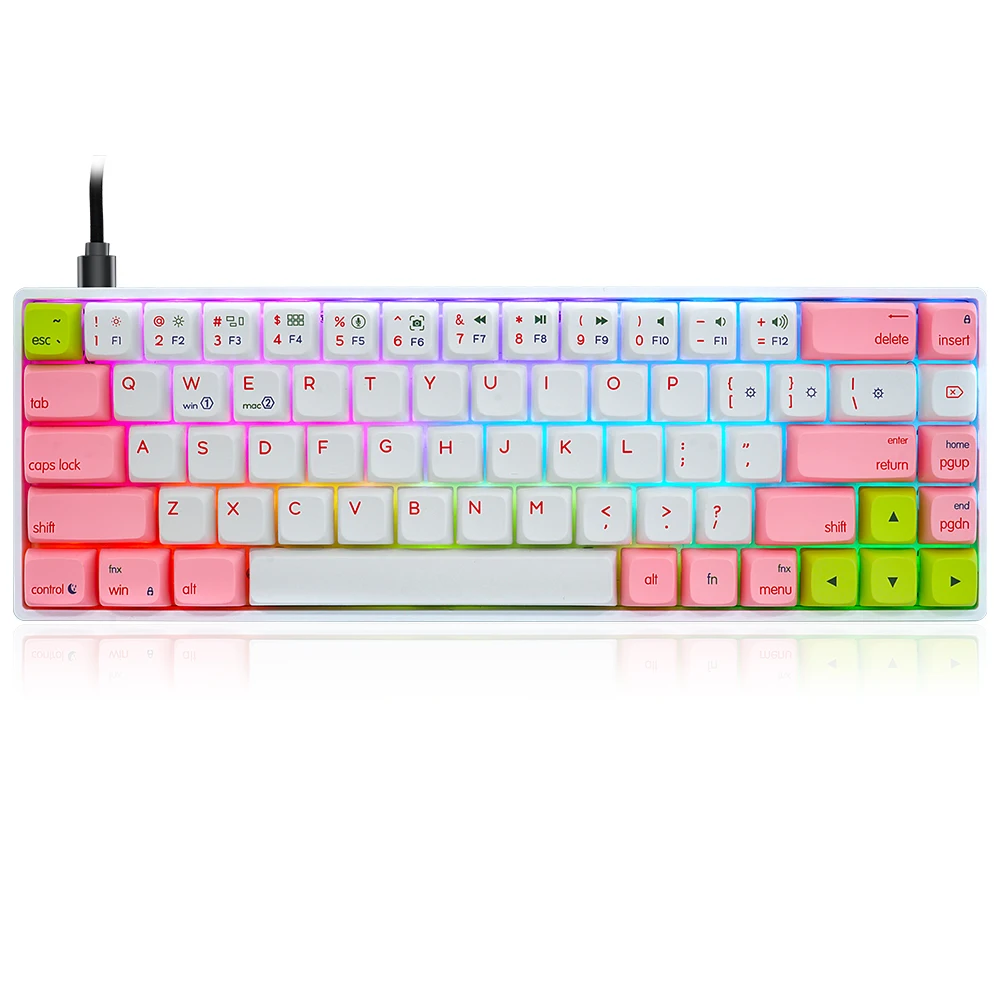High Quality Wholesale Cheap Mechanical Keyboard 68 Keys Mechanical Keyboard Computer Mechanical Keyboards