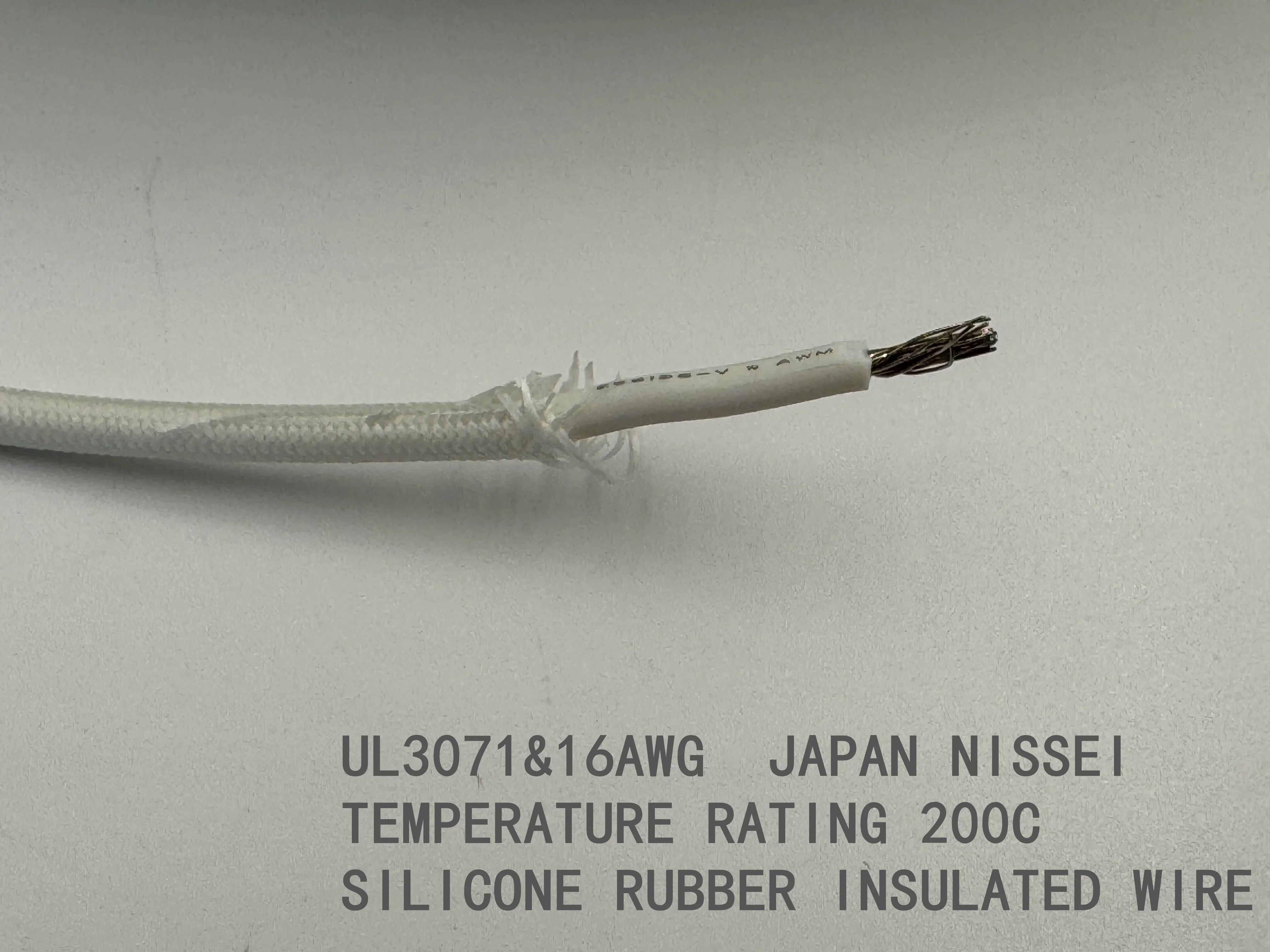 UL3071 High Temperature Resistant 200 Degree Highly Flexible Silicone Wire / Conductor 16AWG / 1 Meter Min.