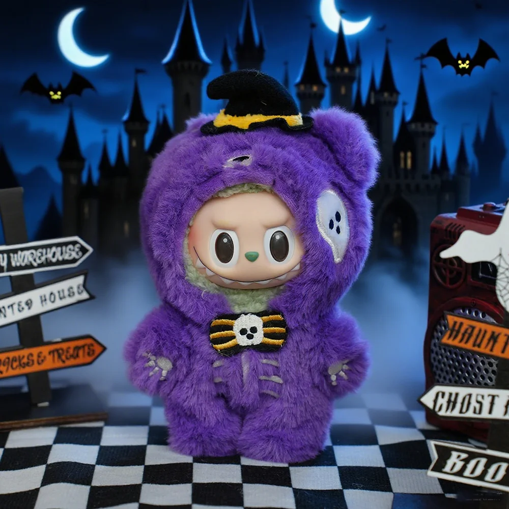 

Clothes for Labubu V1 V2 V3 10cm Cotton Doll Clothes Halloween Devil Bear Doll Costume Trendy Accessories Fashion Style