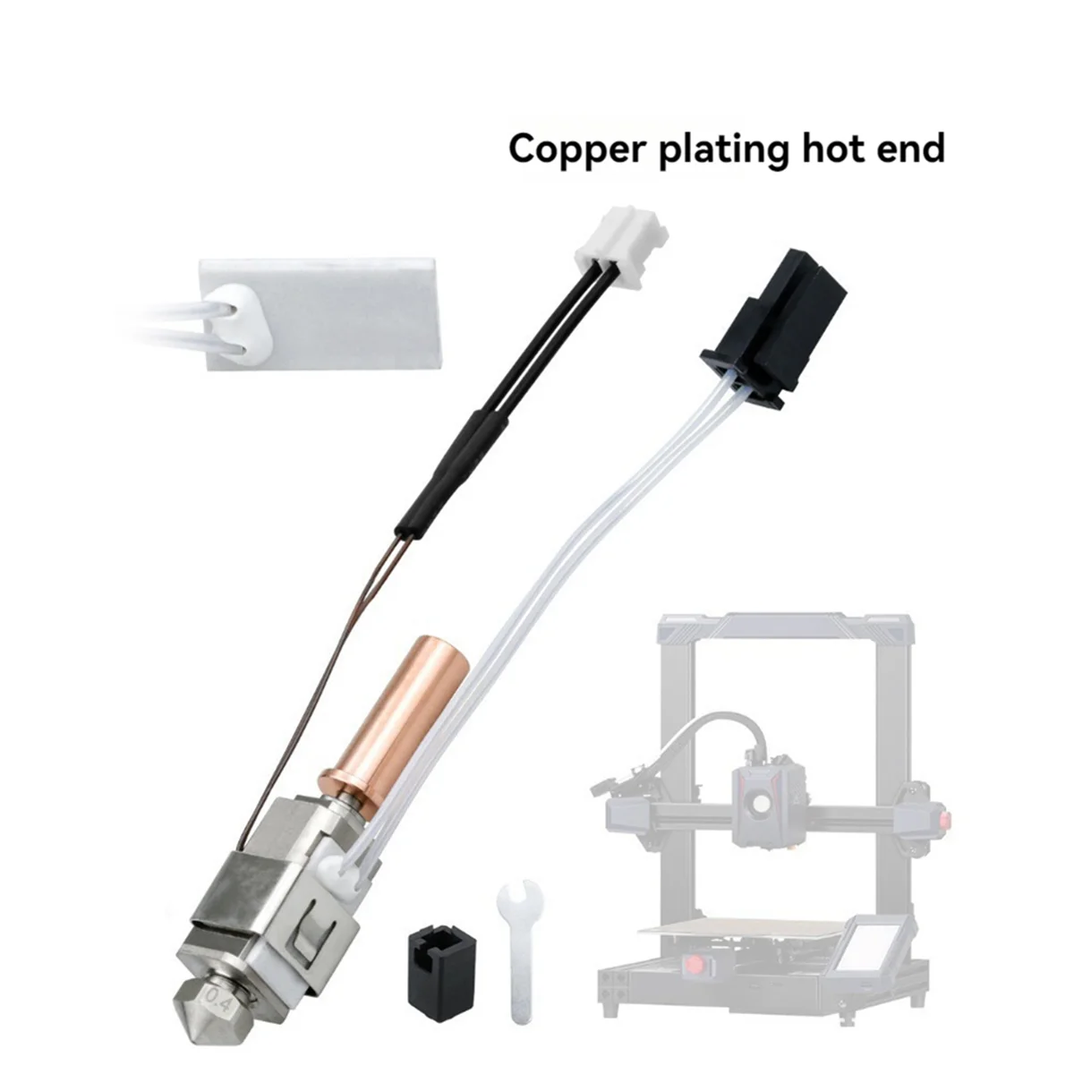 Upgrade Hotend Kit for Anycubic Kobra 2 Thermistor Heater Cartridge 0.4mm Print Hot End for Kobra2