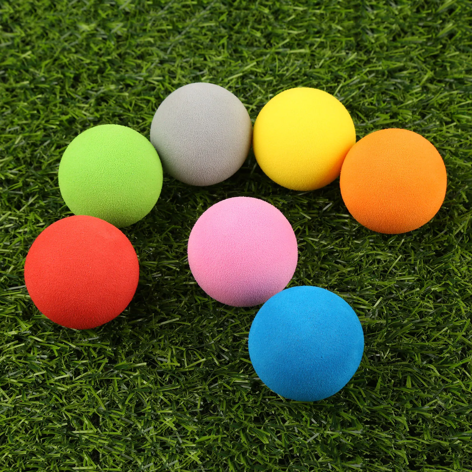 20Pcs  EVA Foam Soft Sponge Balls Dia 20/21.5/25/30/35/40/42mm for Golf/Tennis Training Solid Color for Outdoor Practice Balls