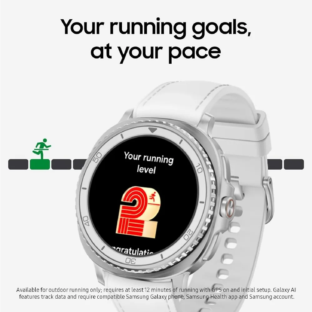 46mm Bluetooth Smartwatch with Cushion Design, Rotating Bezel, Sleep Coaching, Running Coach, Black view 6