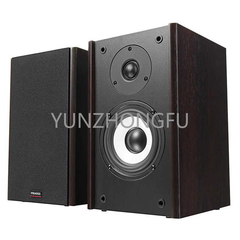 Wooden Sound Boxes for Computer, Audio 2.0, Multimedia Active Loudspeaker, Bookshelf Desk