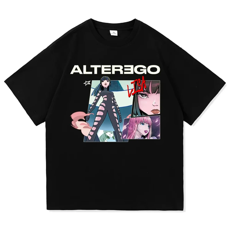 

Футболка Lisa Alter Ego Tour 2025, модная мужская/женская футболка в стиле Харадзюку, эстетическая футболка высокого качества, винтажные хлопковые футболки с аниме, топы
