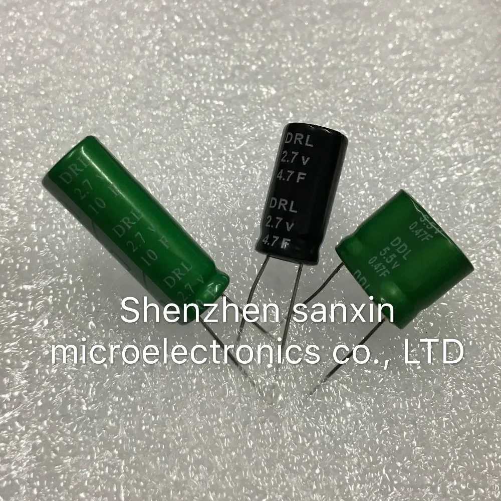 

5pcs/lot 2.7V 10F super capacitor 2.7v 4.7F 0.47F 5.5Vfarad capacitor super capacitor