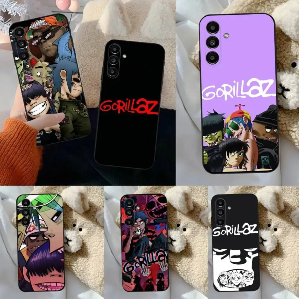 

New G-Gorillaz band Phone Case For Samsung S24,23,22,30,21,10,9,Ultra,Plus,Lite,FE,5G Black Soft Case