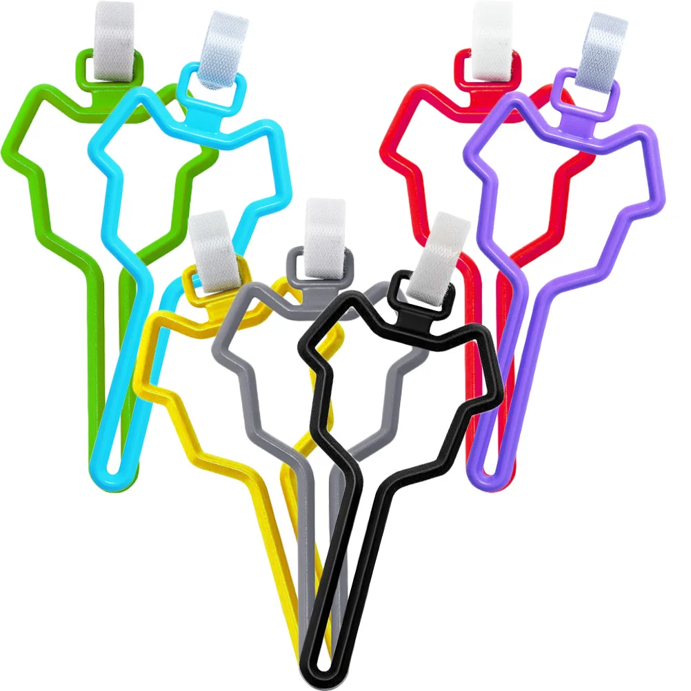 

7pcs Dog Poop Bag Holder For Leash Pet Waste Bag Carrier Clip Lightweight Durable Dog Walking Accessories Organizer