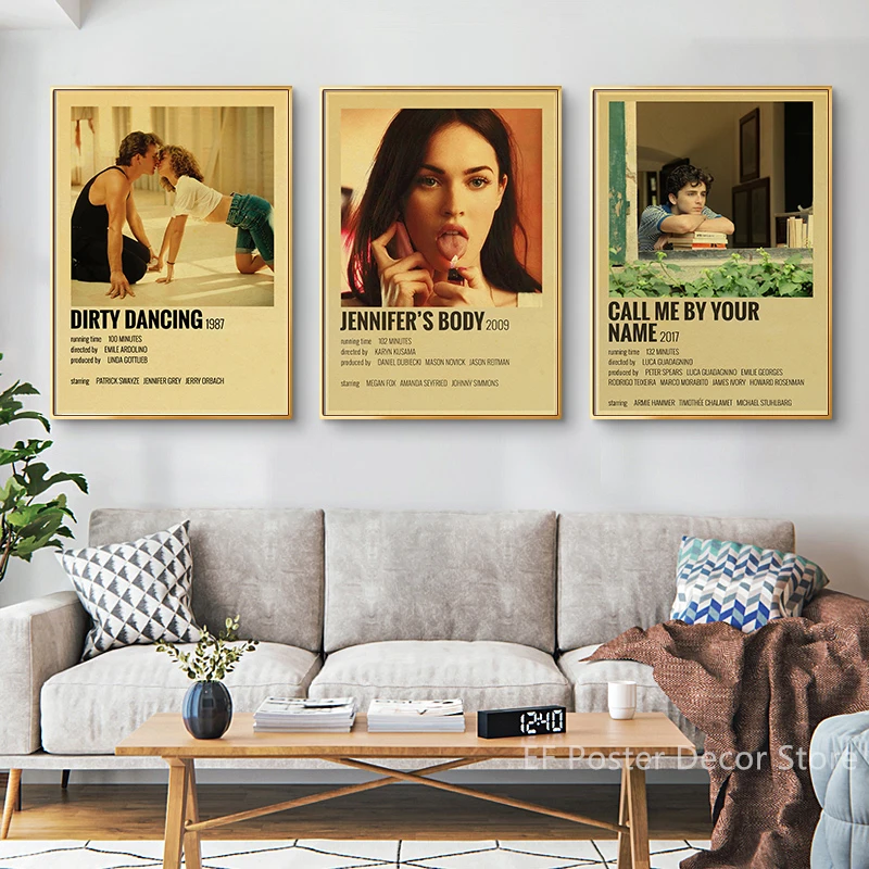 Retro Film Poster Prints Painting Vintage Home Room Cinema Art Wall Decor Leon Twilight Movie Theater Posters Nostalgic Picture