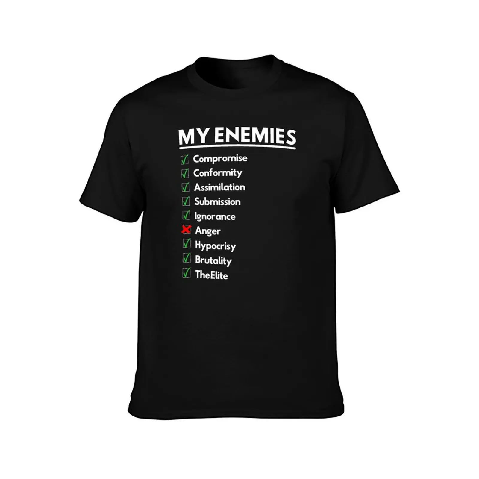 Know Your Enemy T-Shirt Aesthetic clothing T-shirts man fruit of the loom mens t shirts