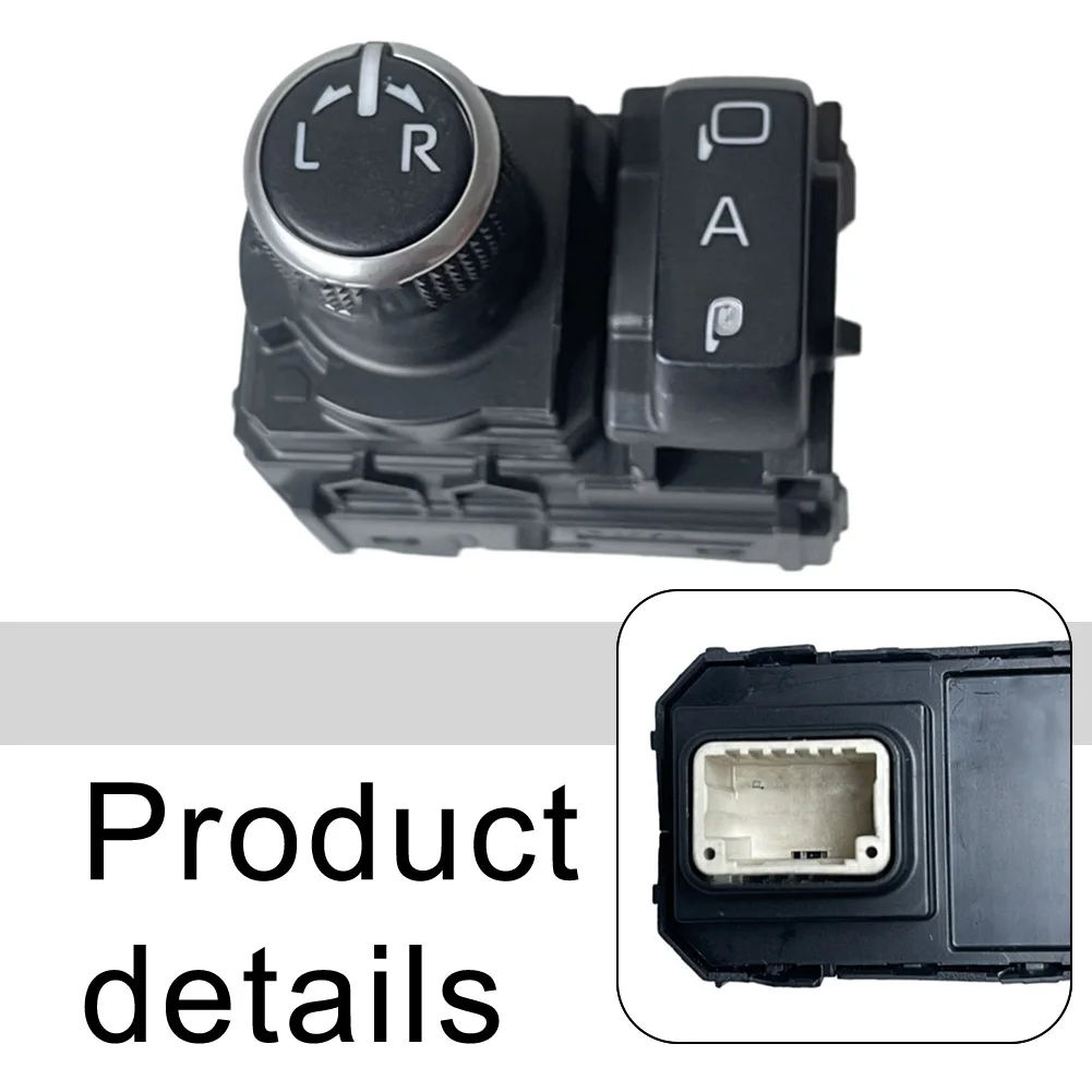 

Car Side Door Wing Mirror Switch For Toyota For Highlander 2020-2022 84872-0E180 Plastic Black Car Accessories