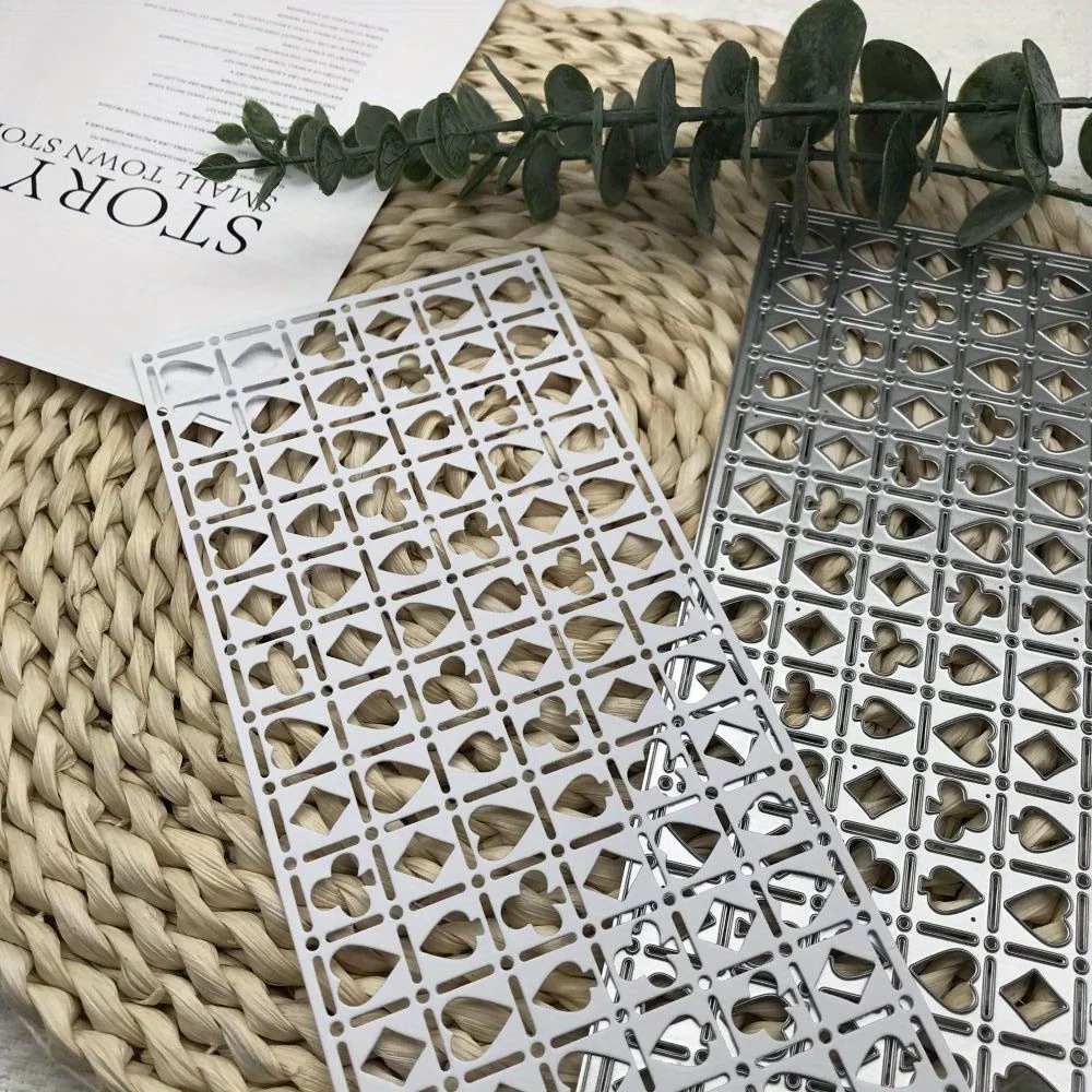 

1 шт., металлические штампы, форма для резки, декор для покера, рамка, украшение, скрапбук, лезвие для рукоделия, трафареты, штампы