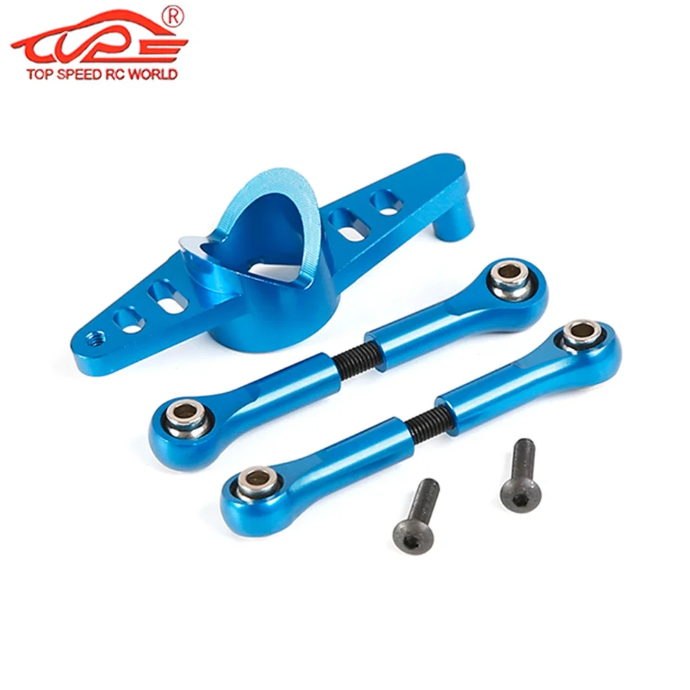 

CNC Metal Dual Steering Servo Holder + Tie Rod for 1/5 Rc Car Gas Losi 5ive T ROFUN ROVAN LT KingmotorX2 FID DDT QL Truck Parts