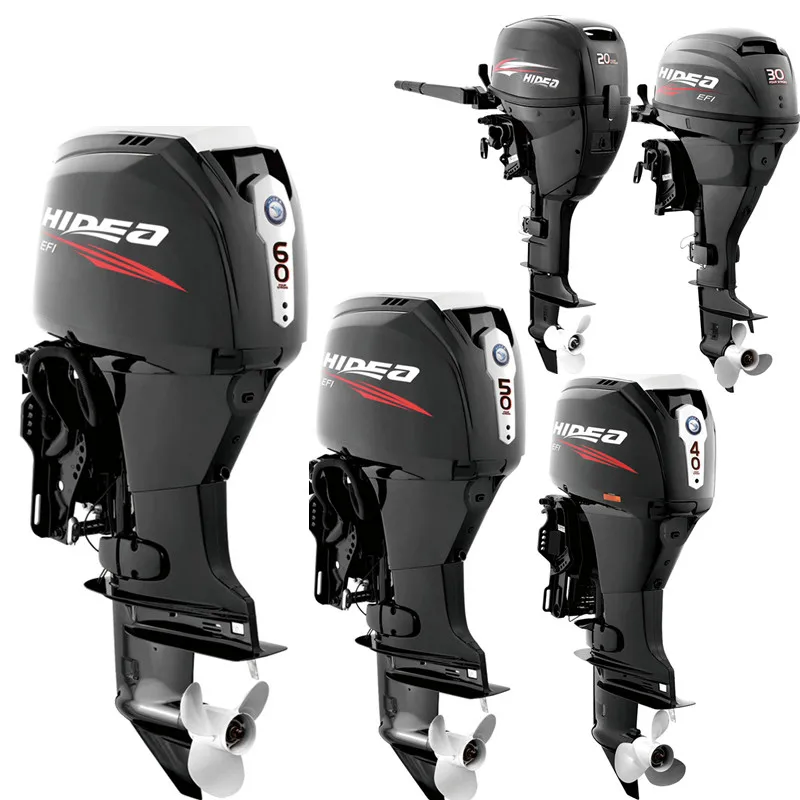 Hidea 4 Stroke EFI Outboard Motor  60HP, Reliable Performance, Fast Shipping, Fits Inflatable Boats, RIBs, and Fishing Vessels