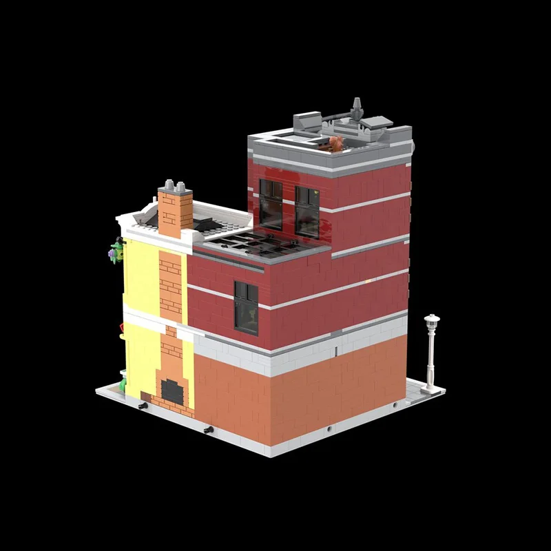 مدينة شارع عرض Moc اللبنات وحدات الزاوية نادي الجاز نموذج التكنولوجيا الطوب لتقوم بها بنفسك تجميع اللعب البناء HolidayGift