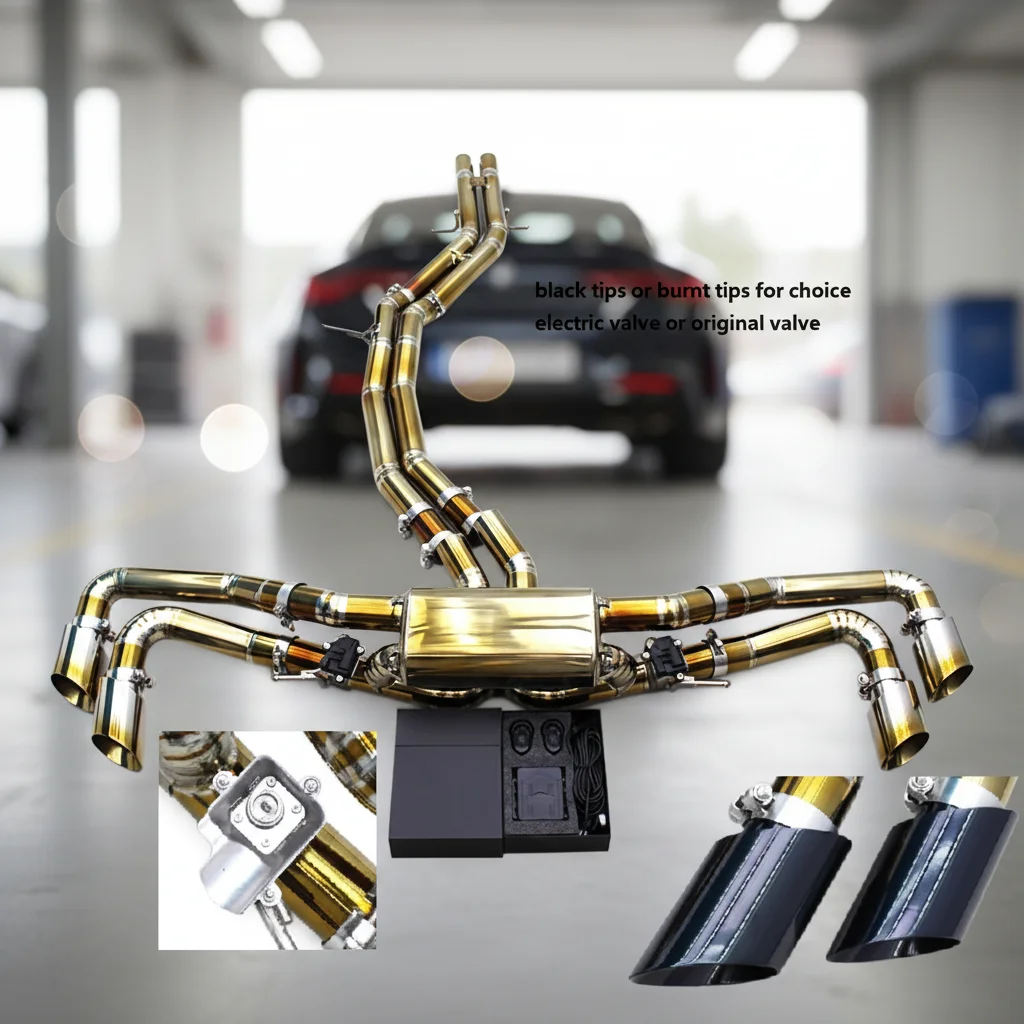 Direct-fit Exhaust For Lamborghini URUS 4.0 2018-2019 Titanium Lightweight Catback OEM Factory Valve Street Track Exhaust System