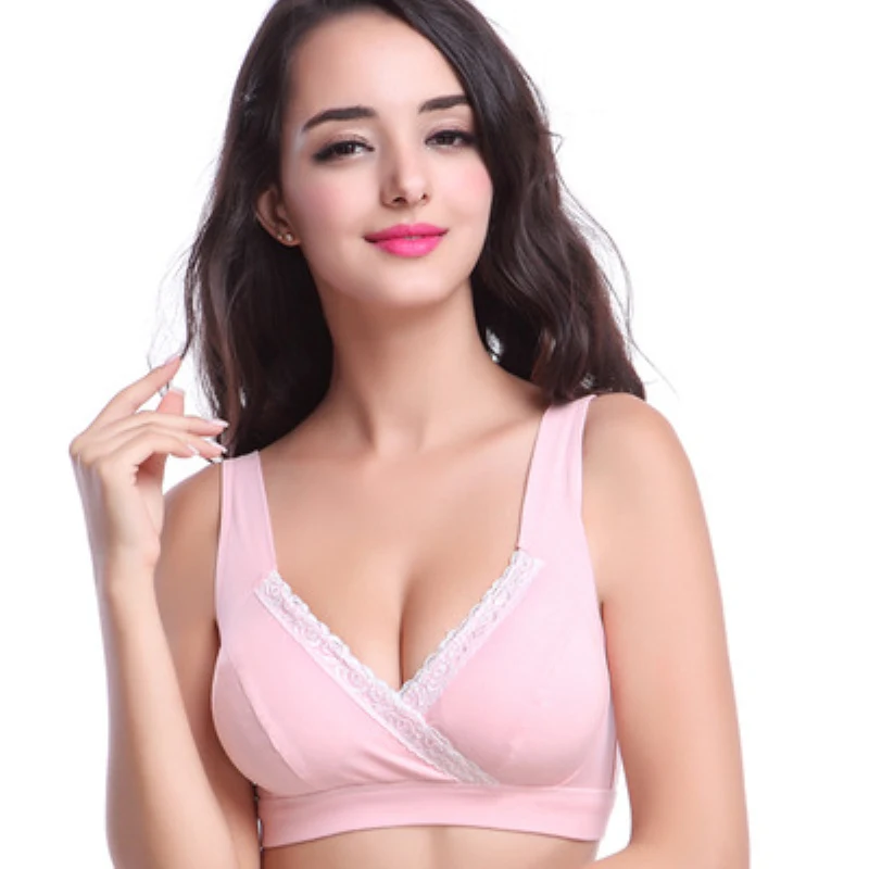 BreastFeeding Maternity Nursing Bra Pregnant Women Feeding Soutien Gorge Allaitement Cotton Wire free Breastfeeding Bras