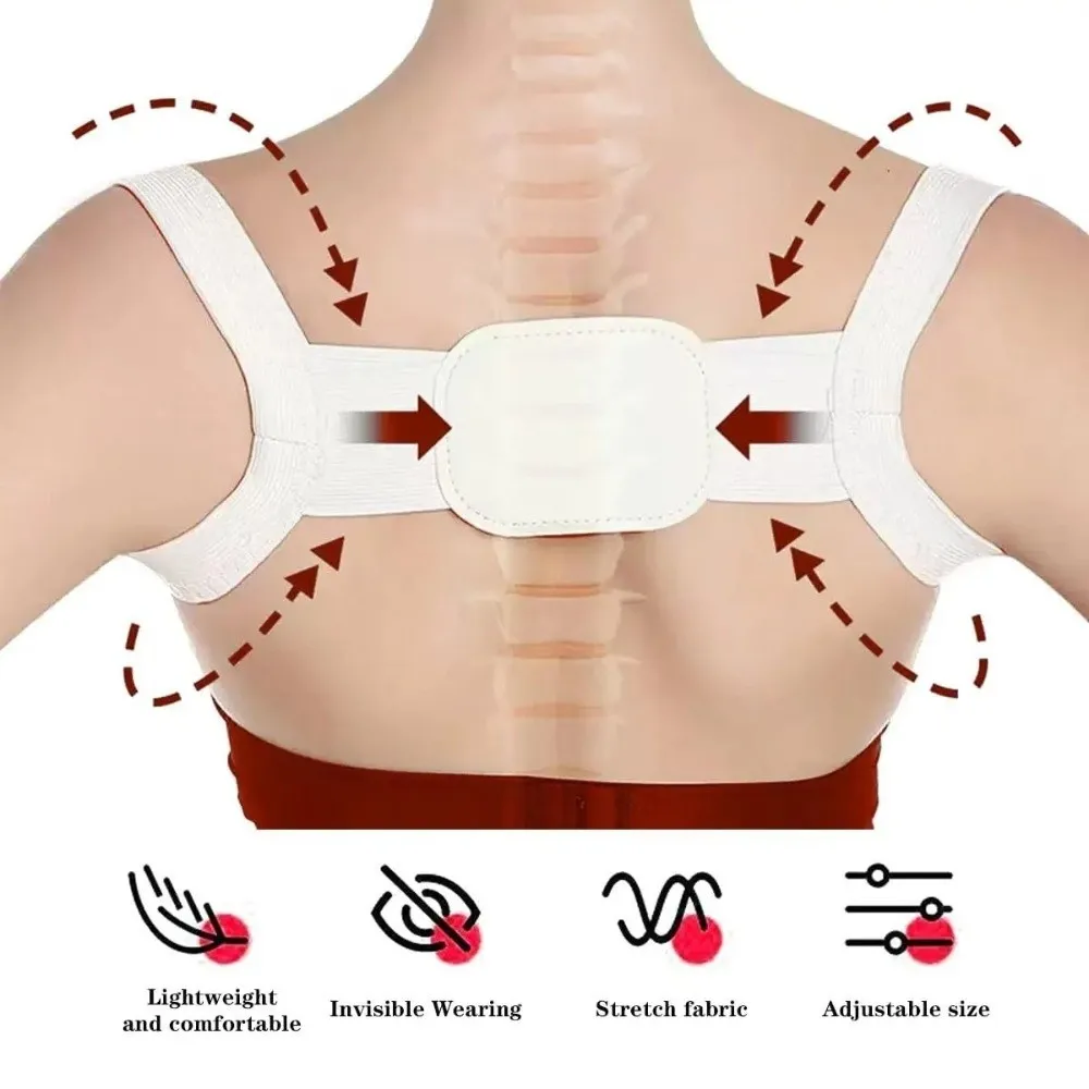 Breathable Adjustable Posture Corrector Invisible Breathable Back Support Upper Back Brace Health Care