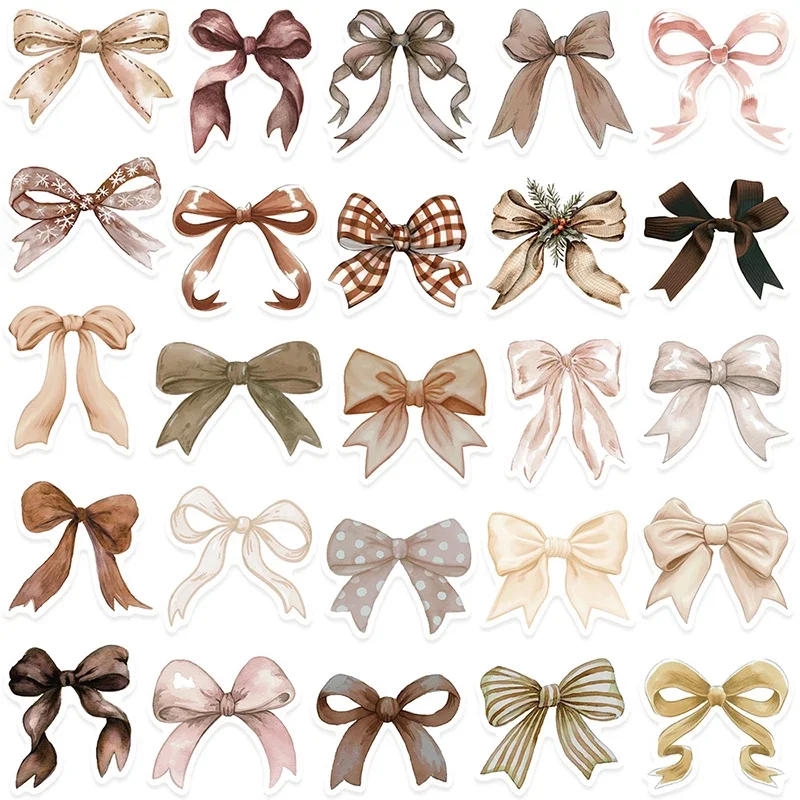 Adesivos decorativos com laço doce, 50 folhas para scrapbooking DIY; Perfeito para decalques de grafite de bagagem, laptop e notebook