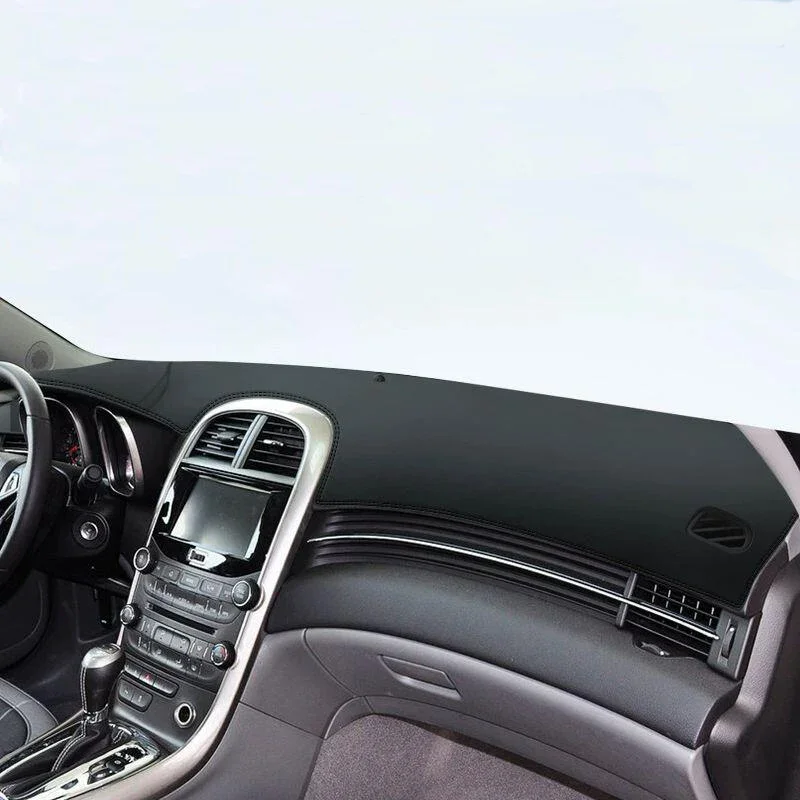Leather Dash Covers Leather Dash Mat Anti-Glare Dashboard Pad For Chevrolet Malibu 2012 2013 2014 2015
