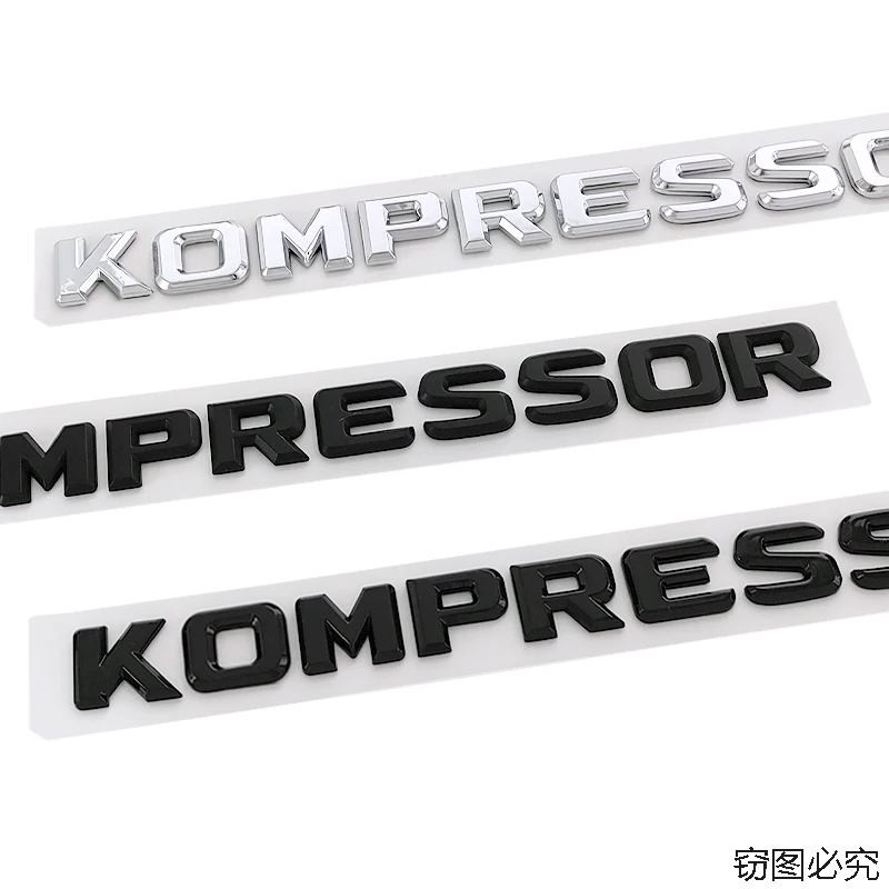 

KOMPRESSOR trunk labeling for mercedes benz c E-class C200 C180 V12 V8 V6KOMPRESSOR rear tail modified vehicle logo car stickers