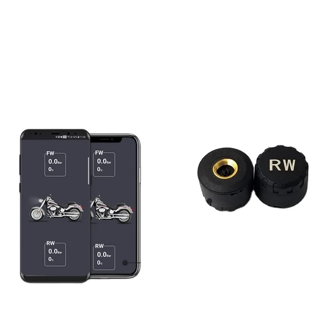 Blue Tooth App Control Tire Pressure Monitoring Wireless Version Phone TPMS for Motorcycle Motorbike Motorvan Motorbicycle