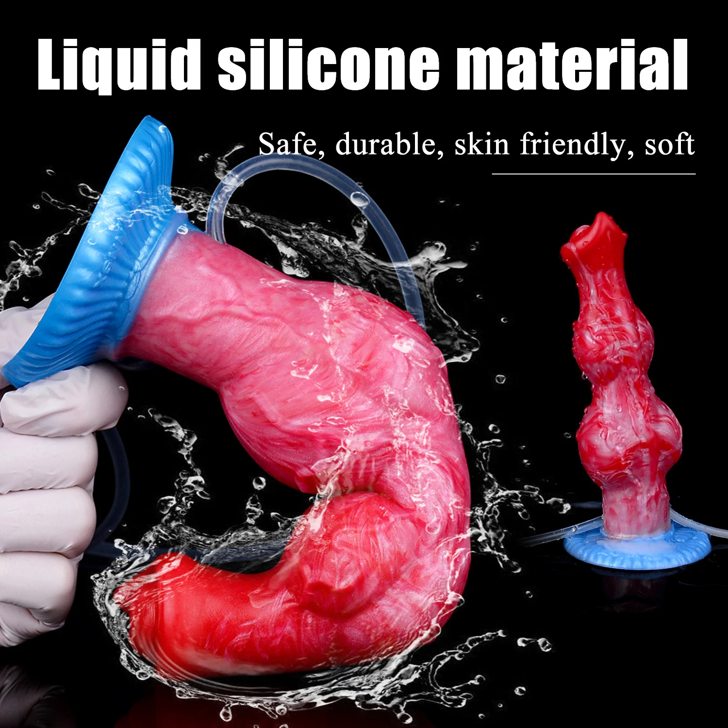 Nnsx 6 estilos monstro esguichando cão vibrador silicone lobo nó vibradores adulto brinquedo sexual com ventosa estimulador de ejaculação anal