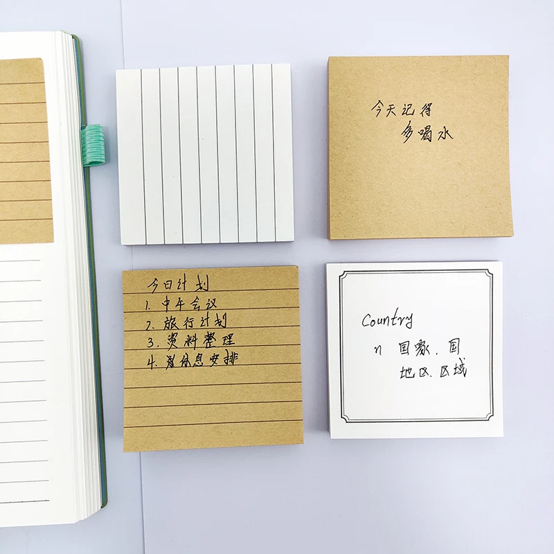 KindFuny 560 pezzi di base Sticky Notes cancelleria blocco note segnalibro note adesive adesivi in notebook Memo pad cancelleria coreana