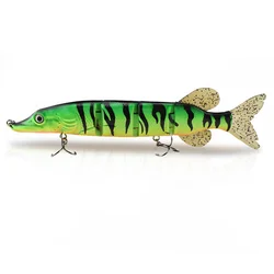 260mm 108g 4-segement alive realistic fishing lure multi articulated 8-segement Pike Muskie Swimbait Crankbait hard fish