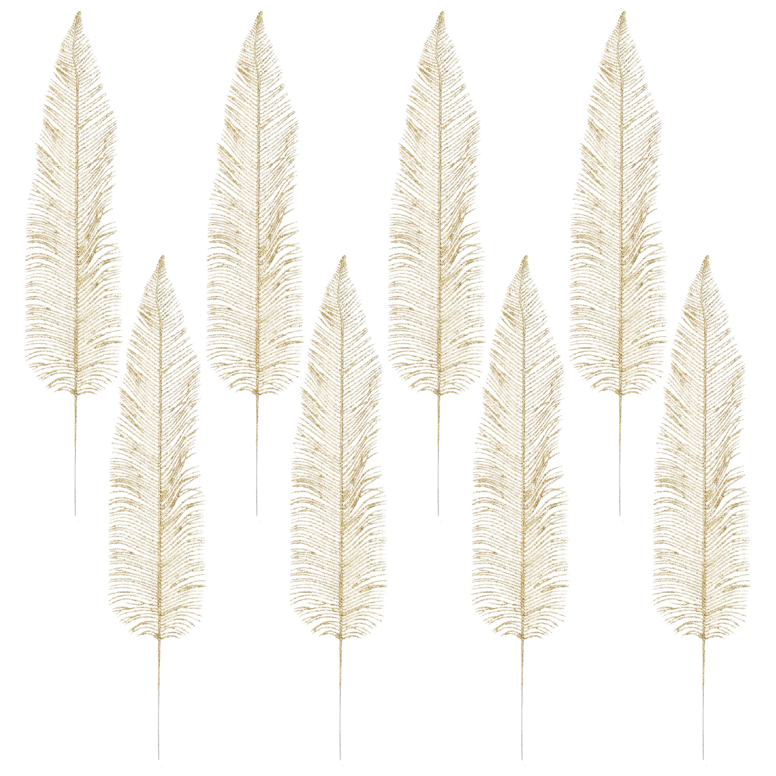 

Home Decor Decorative Glitter Foliage Golden Fake Plant Branch Christmas Decorations