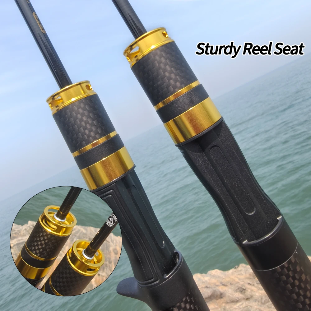 ROLLFISH Ultra-light Portable Telescopic UL Power Carbon Fiber Spinning/Casting Travel Fishing Rod for Trout & Bass - view 3