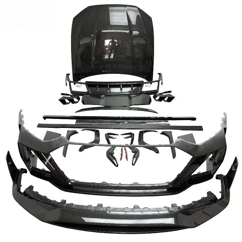 Car MSY Style Dry Carbon Fiber Body Kit With Hood for Audi RS6 2020-2023