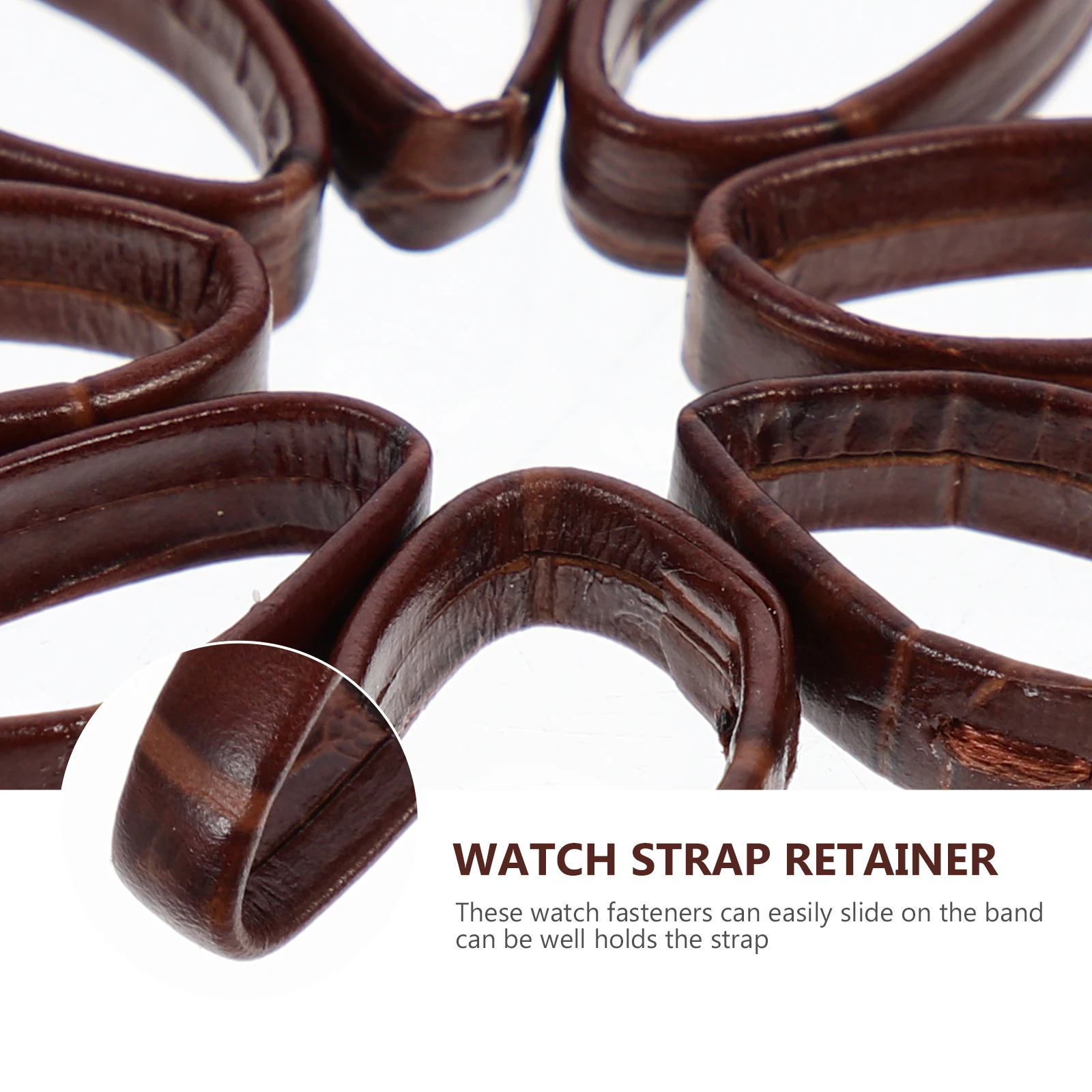 

10Pcs Watch Band Loops Durable Replacement Watch Strap Retainers Wear-Resistant Parts Portable Accessories