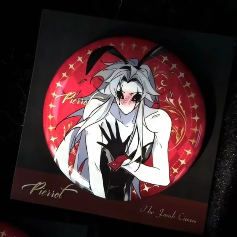 

The Freak Circus Game Peripherals Bunny Girl Outfit Pierrot Figure Pins Pierrot Figurine Badge Decoration Collection Toys Gifts