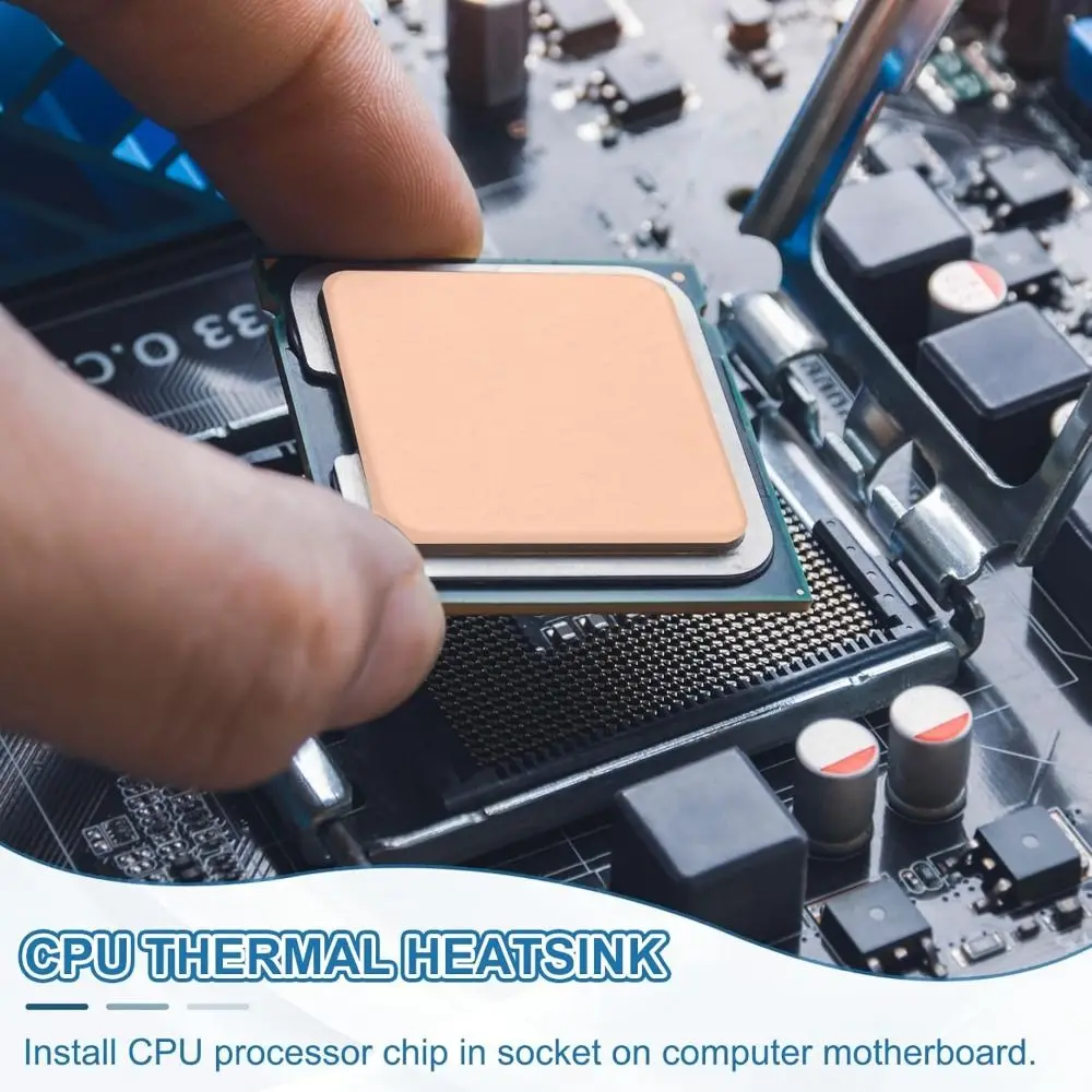 

New 0.3mm-1.5mm Thickness Laptop Copper Sheet Plate 15x15mm 20x20mm Thermal Pad Copper Pad For GPU CPU Chip RAM Cooling