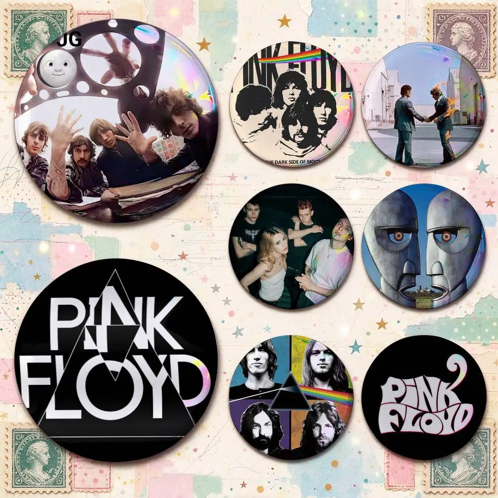 P-Pink-es Band F-Floyd-D Custom Enamel Pin Badges 25mm 32mm 44mm 58mm Backpack Hat Decor Toys Gifts