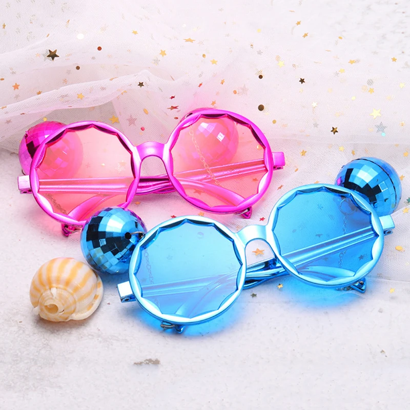 Disco Pendant Mirror Ball Glasses for 70s 80s Retro Theme Cowgirl Disco Party Decor Birthday Wedding Party Photography Props