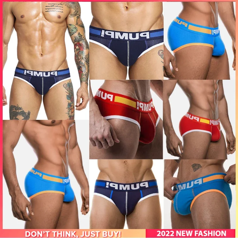 8Pcs Soft Gay Panties Jockstrap Men\'s Briefs Popular Cotton Innerwear Sexy Man Underwear Brief Men Underpants  Bikini Men Briefs