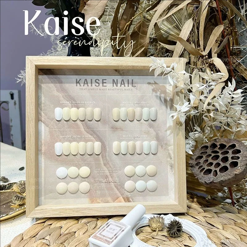 Kaise 12 Kleuren Witte Serie Nagelgelset Nagelsalon 2024 Nieuwe Hete Verkoop Professionele Mode Niet-Giftige Uv-Gel Nail Art Kit Custom