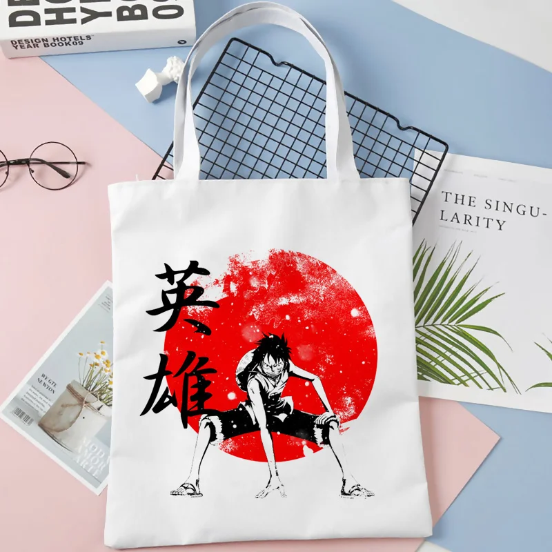 Anime shopping bag recycle bag cotton shopping reusable bolsa bag jute tote custom